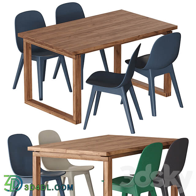 Morbylanga Odger IKEA Table and chairs Table Chair 3D Models 3DSKY