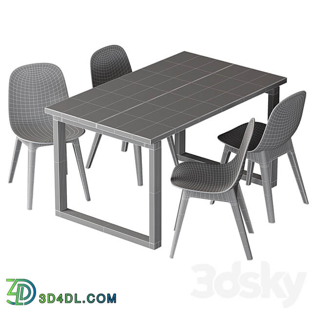 Morbylanga Odger IKEA Table and chairs Table Chair 3D Models 3DSKY