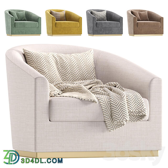 Armchair SALERNO Cazarina Interiors Кресло САЛЕРНО 3D Models