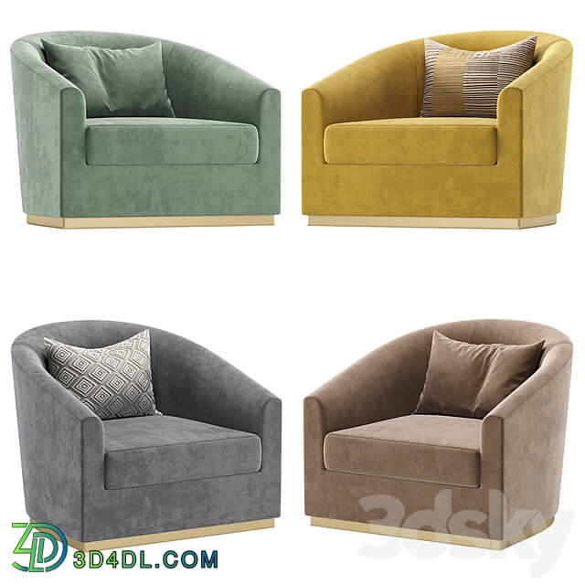 Armchair SALERNO Cazarina Interiors Кресло САЛЕРНО 3D Models