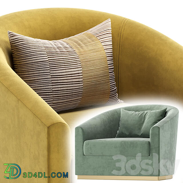 Armchair SALERNO Cazarina Interiors Кресло САЛЕРНО 3D Models