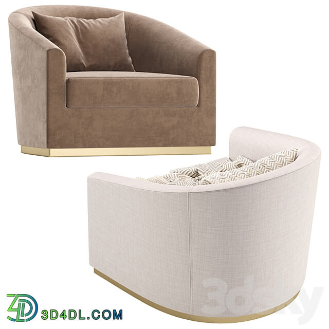 Armchair SALERNO Cazarina Interiors Кресло САЛЕРНО 3D Models