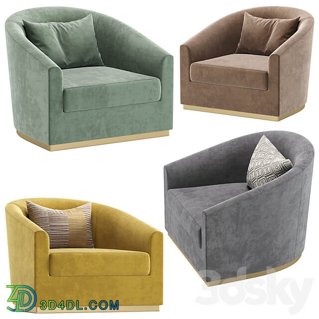 Armchair SALERNO Cazarina Interiors Кресло САЛЕРНО 3D Models