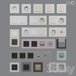 Legrand Inspiria sockets and switches Miscellaneous 3D Models 3DSKY 