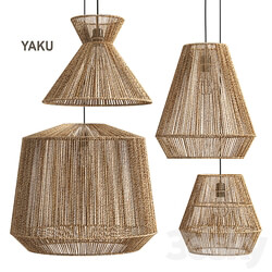 Hemp lamp Yaku LA REDOUTE Pendant light 3D Models 3DSKY 