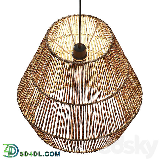 Hemp lamp Yaku LA REDOUTE Pendant light 3D Models 3DSKY