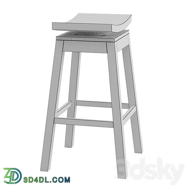 Saddle bar stool 3D Models 3DSKY