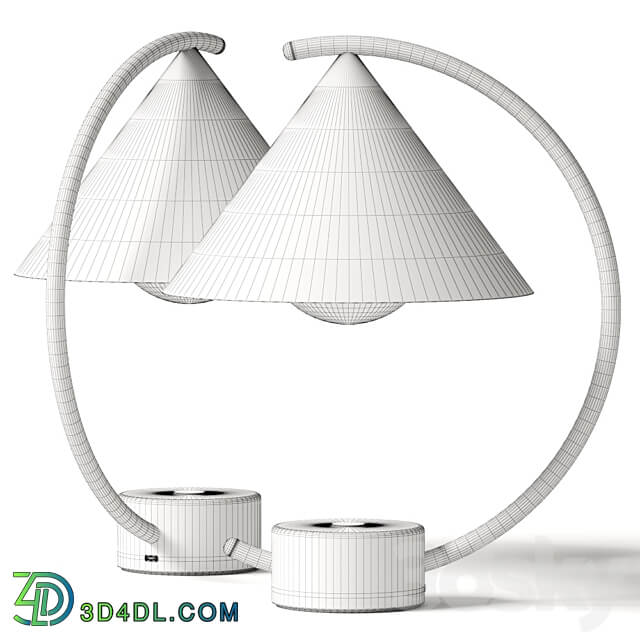 Ferm Living Meridian Table Lamp 3D Models 3DSKY