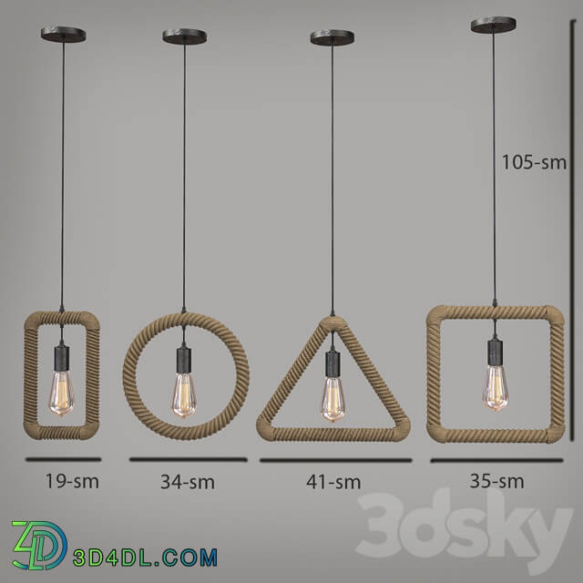 pendant lights Pendant light 3D Models