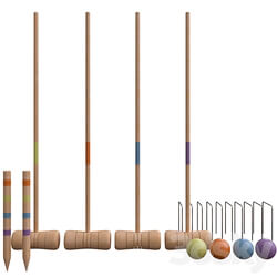 Croquet set 3D Models 3DSKY 