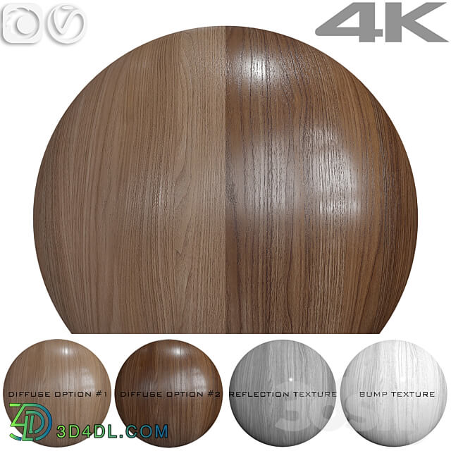 Seamless texture Walnut 3D Models 3DSKY