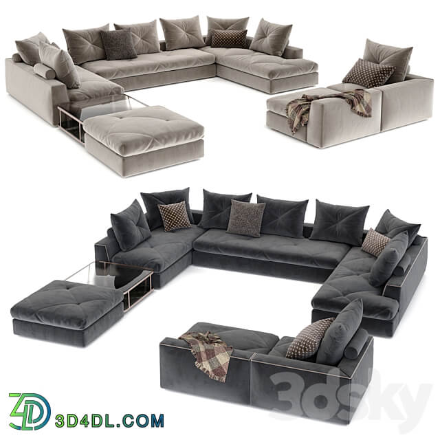 Roche Bobois sofa PREFACE 3D Models 3DSKY