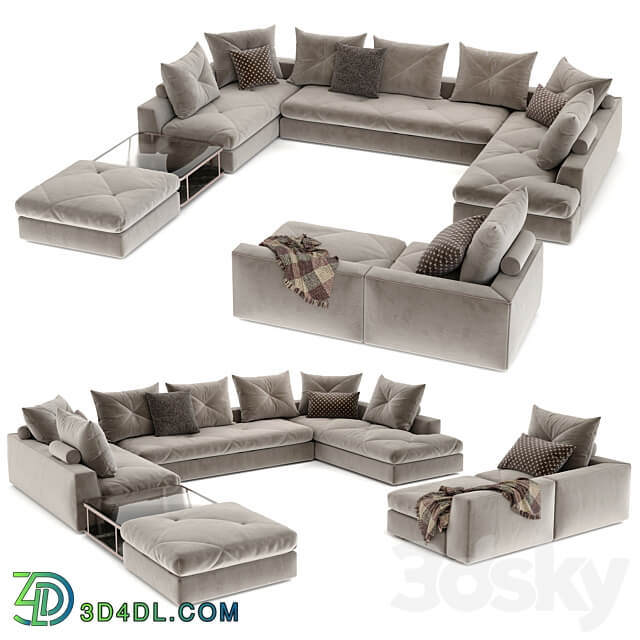 Roche Bobois sofa PREFACE 3D Models 3DSKY