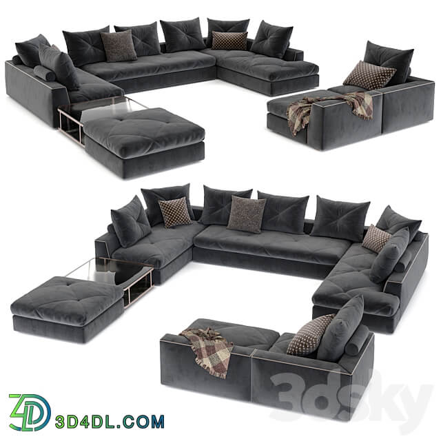 Roche Bobois sofa PREFACE 3D Models 3DSKY