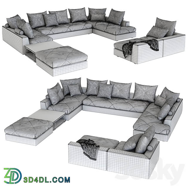 Roche Bobois sofa PREFACE 3D Models 3DSKY