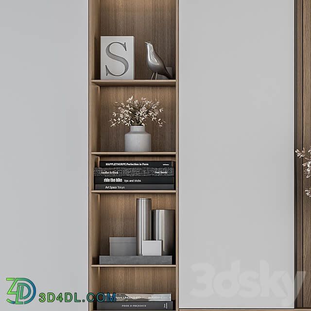 Hallway 23 White and Wood Set 3D Models 3DSKY