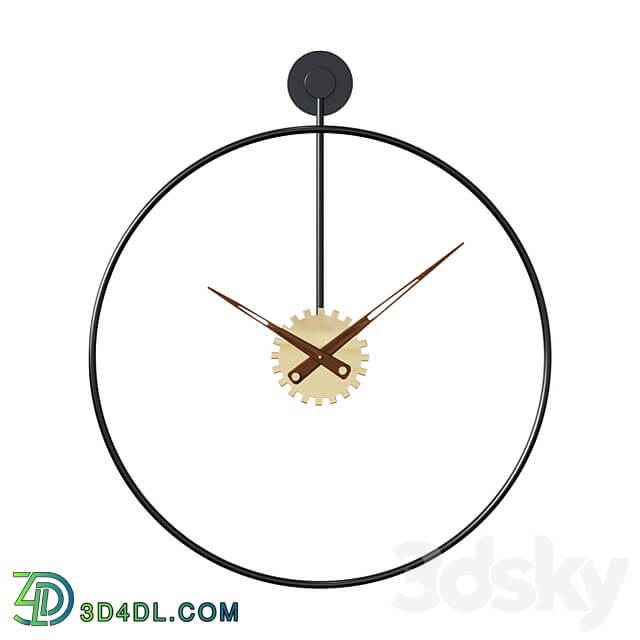 Wall clock Revolve Watches Clocks 3D Models 3DSKY