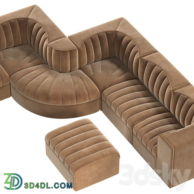 Arflex sofa 9000 Modular set 3D Models 3DSKY