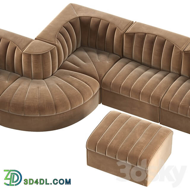 Arflex sofa 9000 Modular set 3D Models 3DSKY