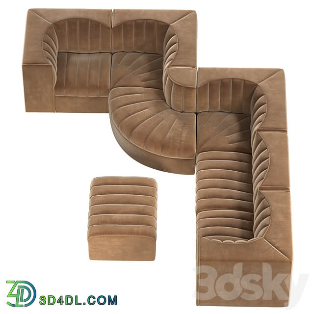 Arflex sofa 9000 Modular set 3D Models 3DSKY