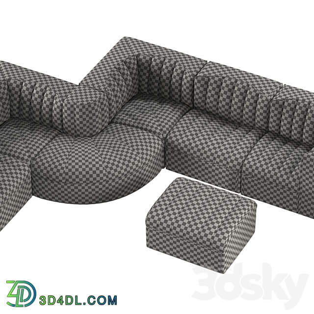 Arflex sofa 9000 Modular set 3D Models 3DSKY