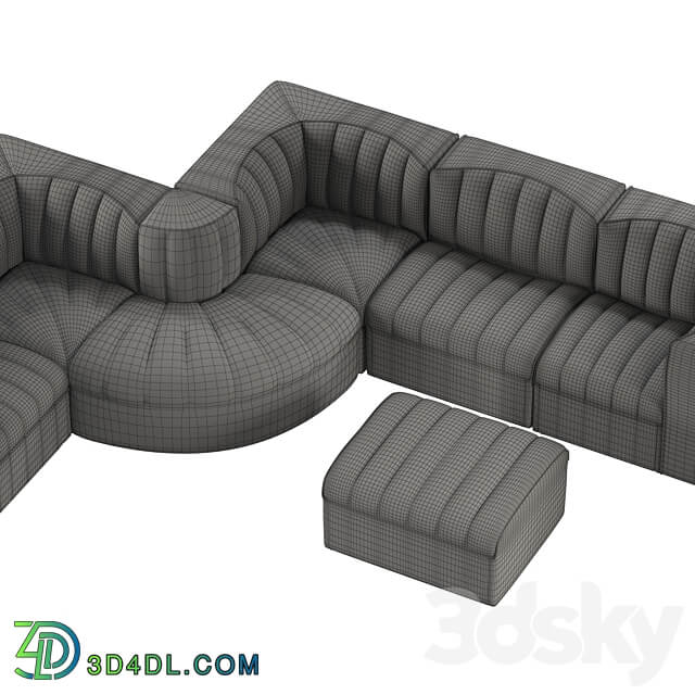 Arflex sofa 9000 Modular set 3D Models 3DSKY