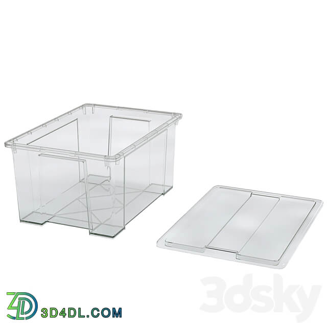 Samla box ikea clear 3D Models 3DSKY