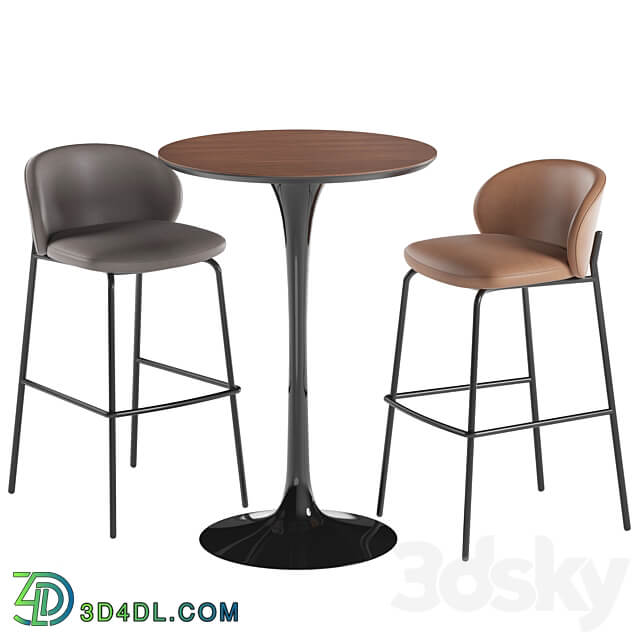 Tulip princeton barstool boconcept Table Chair 3D Models 3DSKY