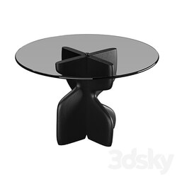 Lechuza Round Dining Table Crate Barrel 3D Models 3DSKY 