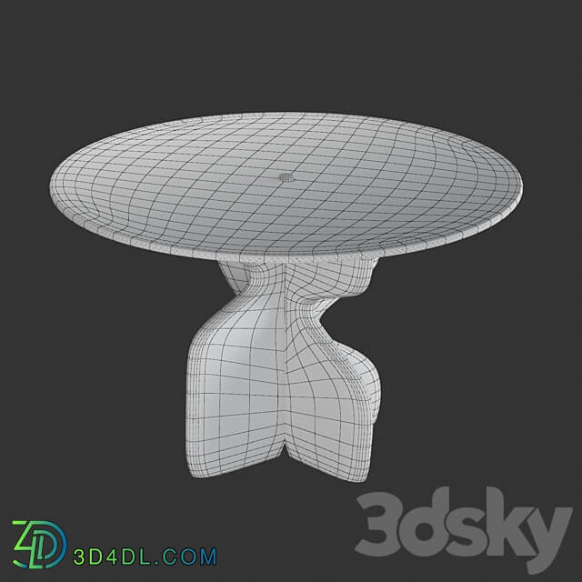 Lechuza Round Dining Table Crate Barrel 3D Models 3DSKY