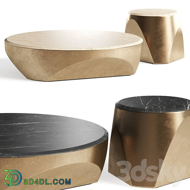 Roberto Cavalli Jipe Coffee Tables 3D Models