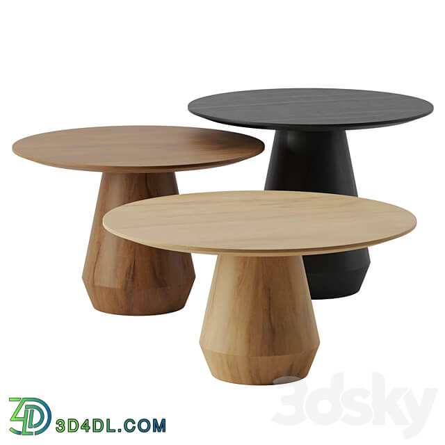 Charlotte Triple Center coffee tables by Collector 3D Models