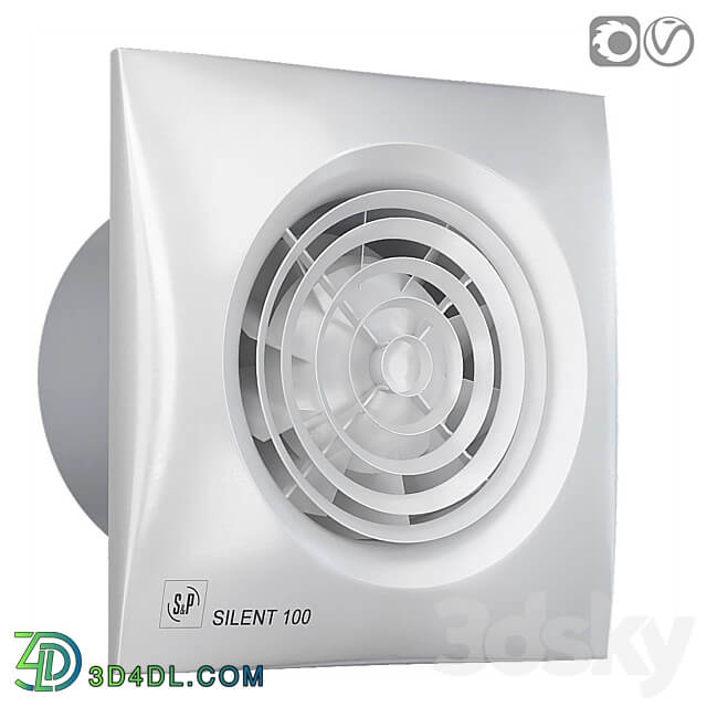 Exhaust fan Soler Palau 3D Models 3DSKY