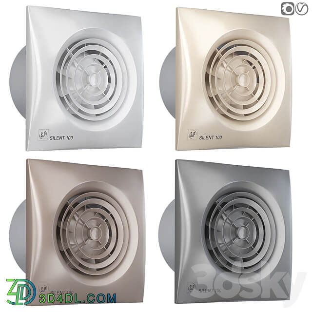 Exhaust fan Soler Palau 3D Models 3DSKY