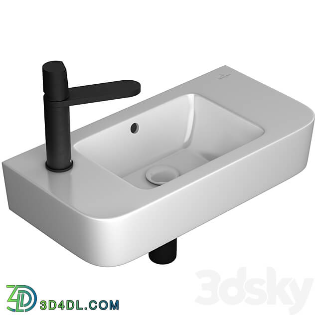 Villeroy Boch O.novo Compact 2 washbasin Antoniolupi Indigo mixer 3D Models 3DSKY