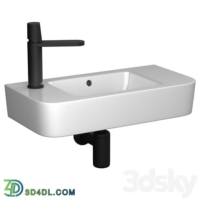 Villeroy Boch O.novo Compact 2 washbasin Antoniolupi Indigo mixer 3D Models 3DSKY