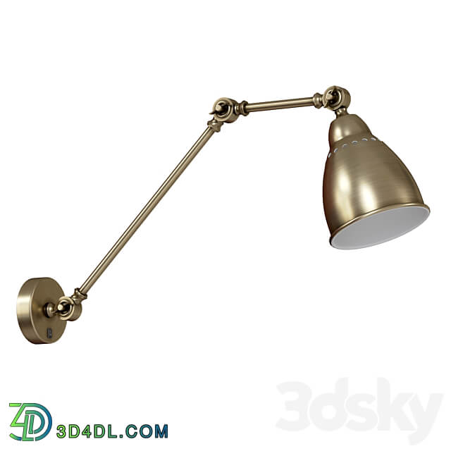 Wall lamp with switch A2055AP 1AB 1BK 1GY 1SS 1WH 3D Models 3DSKY