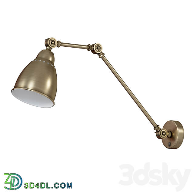 Wall lamp with switch A2055AP 1AB 1BK 1GY 1SS 1WH 3D Models 3DSKY