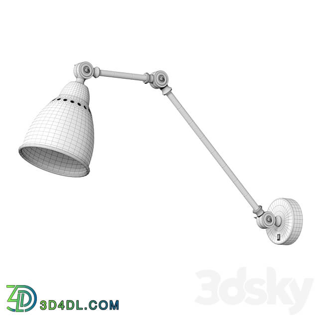 Wall lamp with switch A2055AP 1AB 1BK 1GY 1SS 1WH 3D Models 3DSKY
