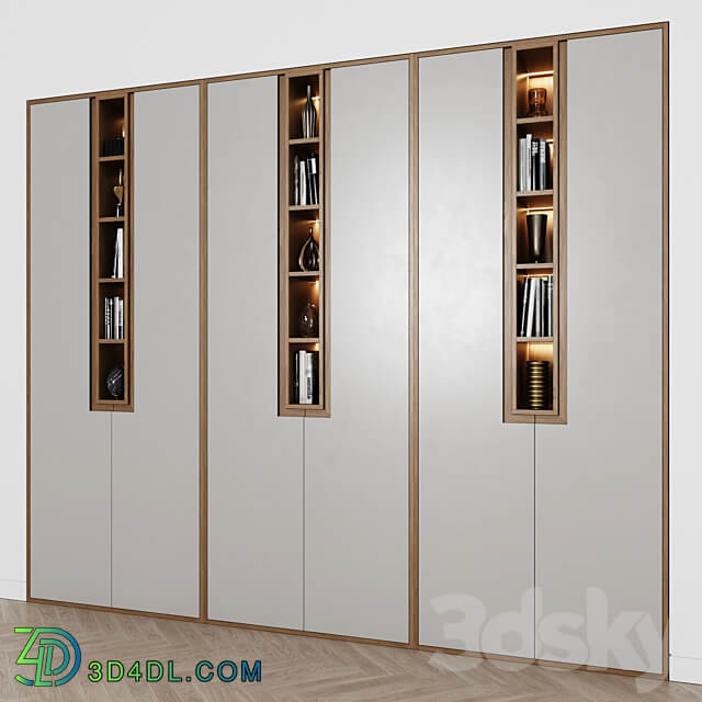 Contemporary wardrobe 30 Wardrobe Display cabinets 3D Models