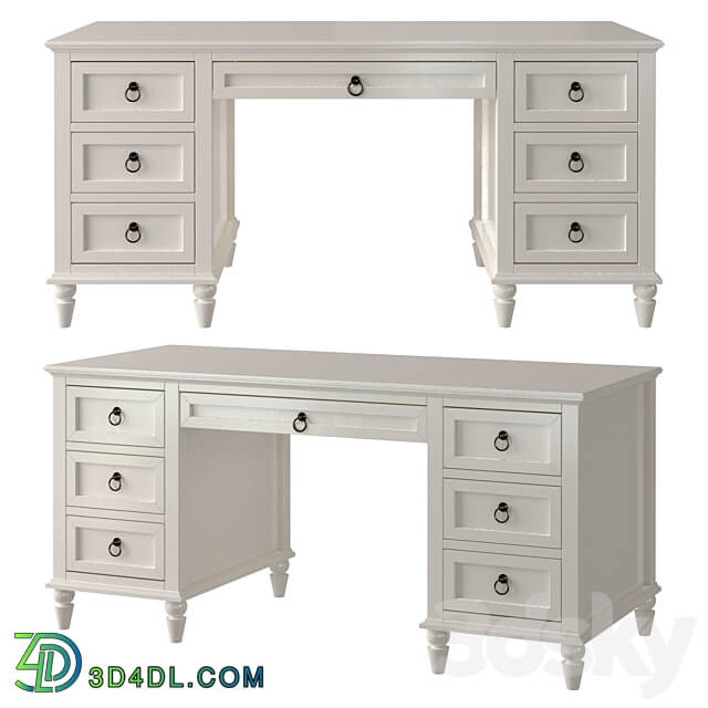 Desk with drawers Vilton 3D Models 3DSKY