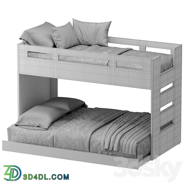 Bed by CRATE and Kids Exclusive 3D Models 3DSKY