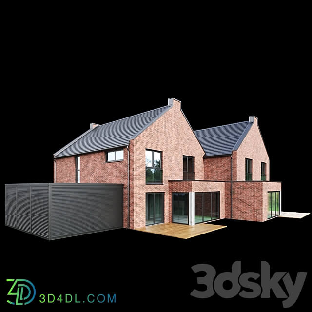 Modern House 02 3D Models 3DSKY