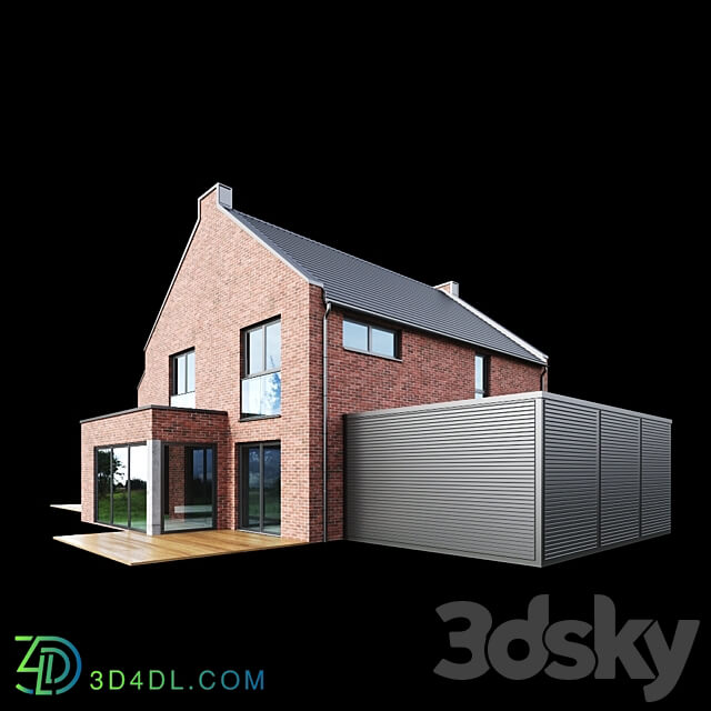 Modern House 02 3D Models 3DSKY