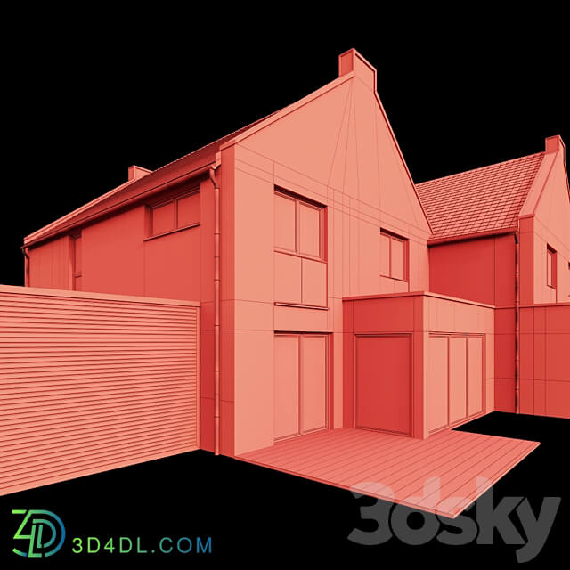 Modern House 02 3D Models 3DSKY