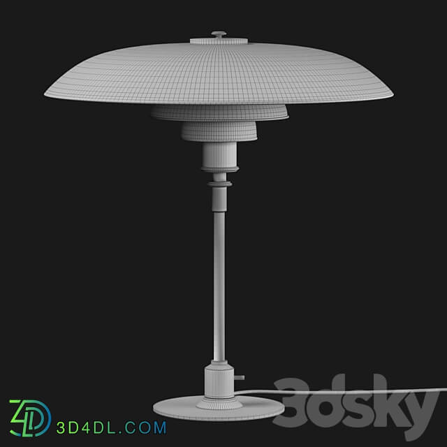 PH 53 Table Lamp by Poul Henningsen for Louis Poulsen 3D Models 3DSKY