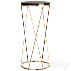 Side table with marble top 3D Models 