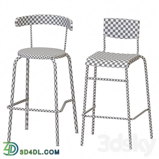 IKEA STENSELE Bar Table and Stools Table Chair 3D Models 3DSKY