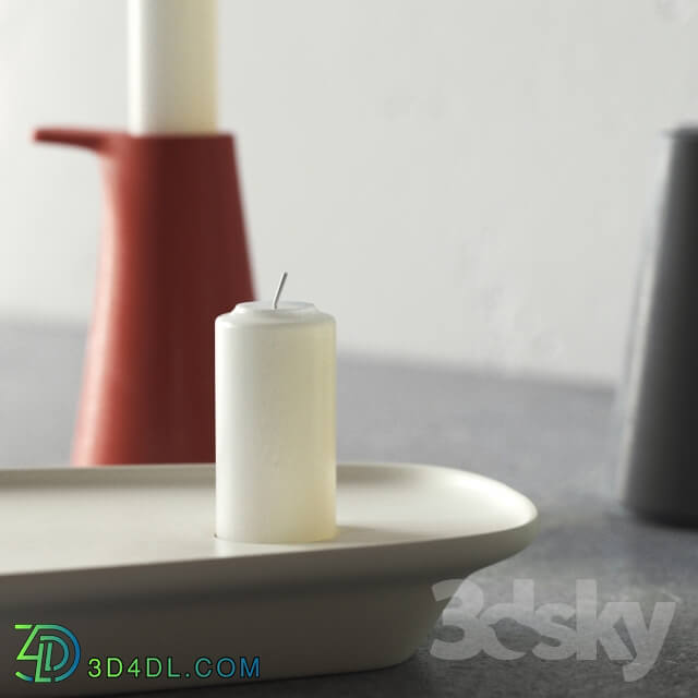 Grip and FLOAT candlesticks by MUUTO