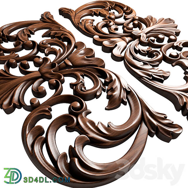 Dekor Wood 2 3D Models 3DSKY